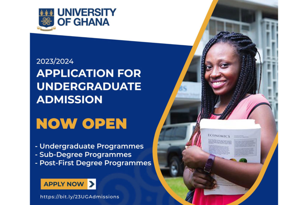 University of Ghana Undergraduate Admissions 2023/2024 are now open